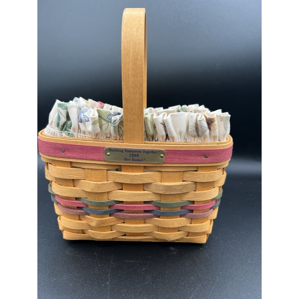🌟 Longaberger 1999 Bee‎ Basket Combo – Building Tomorrow Together – Signed! 🌟
